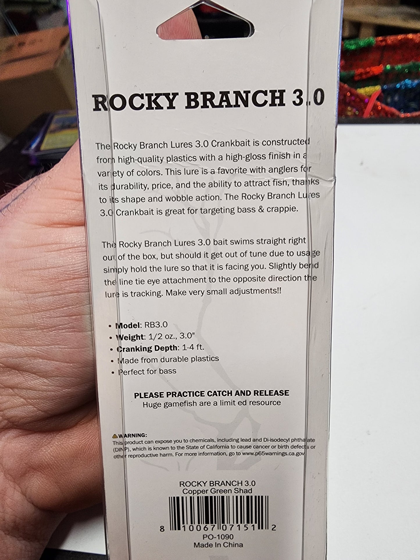 Rocky branch 3.0 ½oz copper green shad