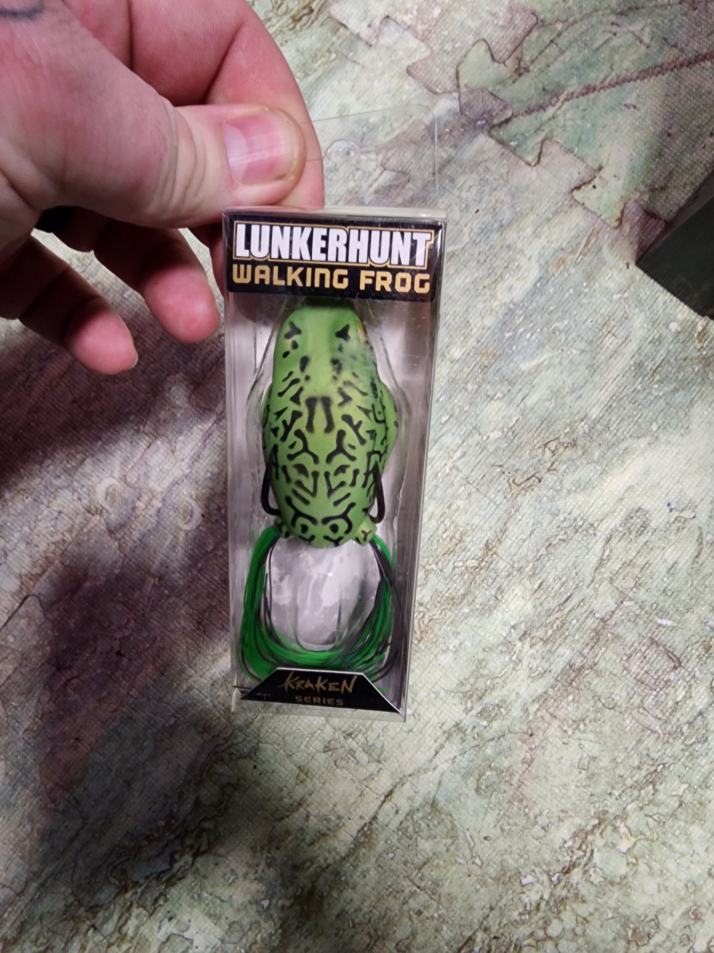 Lunkerhunt kraken series popping frog color hops