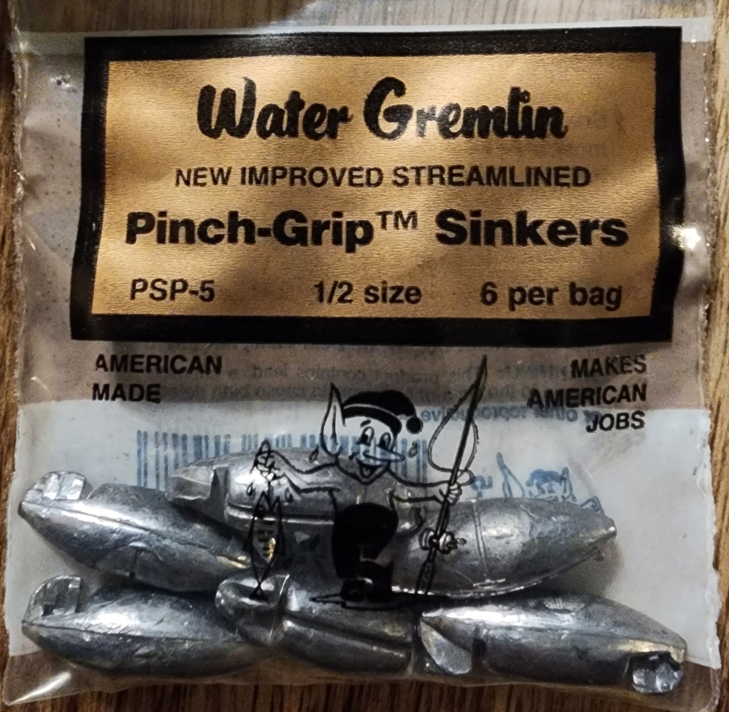 Pinch-Grip sinkers ½oz