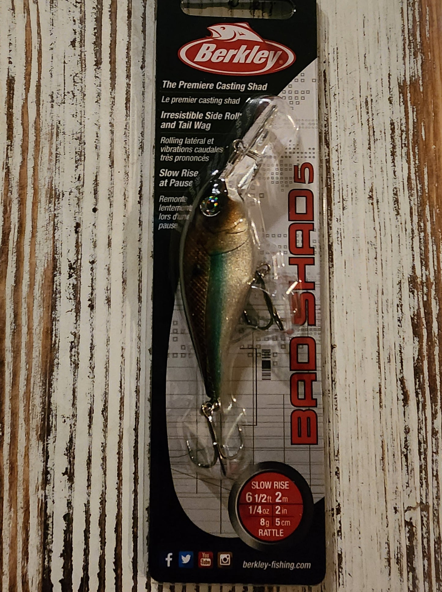 Berkley bad shad 5 rusty shad