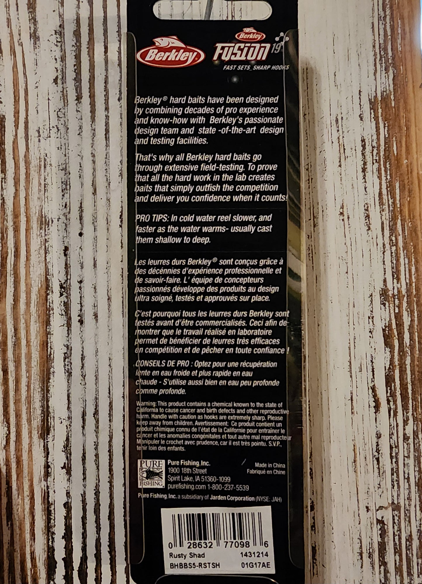 Berkley bad shad 5 rusty shad