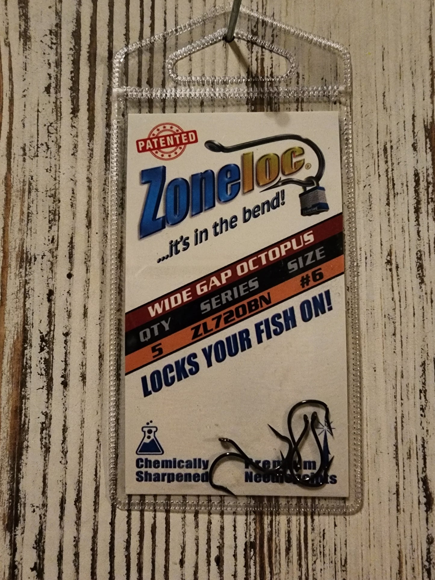 Zoneloc wide gap octopus hooks #6