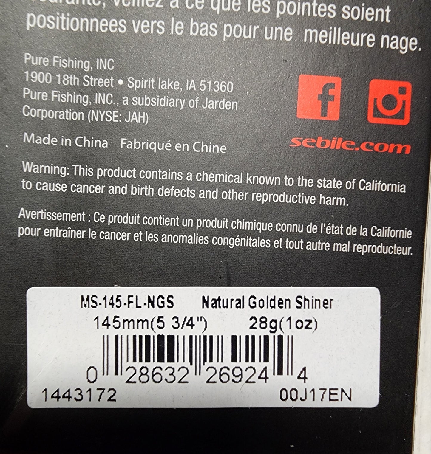 Sebile magic swimmer golden shiner 145 mm