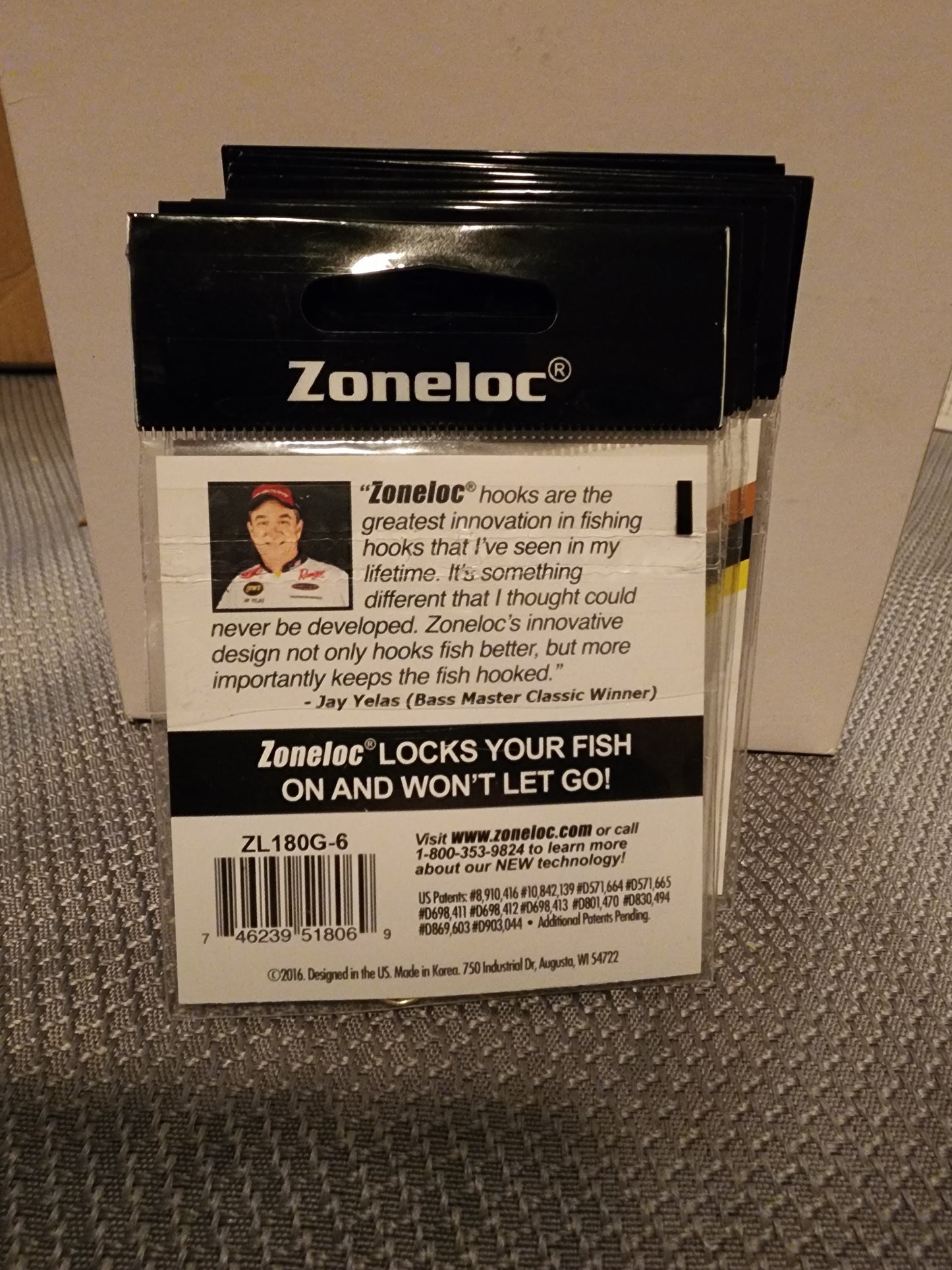 Zoneloc gold Aberdeen size #6 hooks qty 10