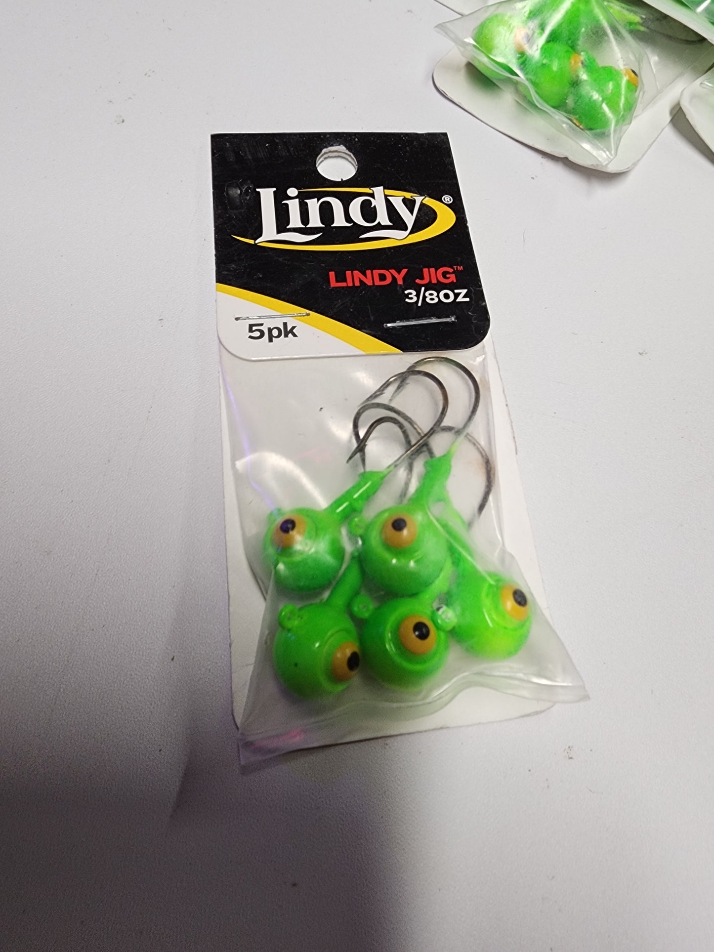 Lindy Jig 3/8 oz. - Green (5 Pack)