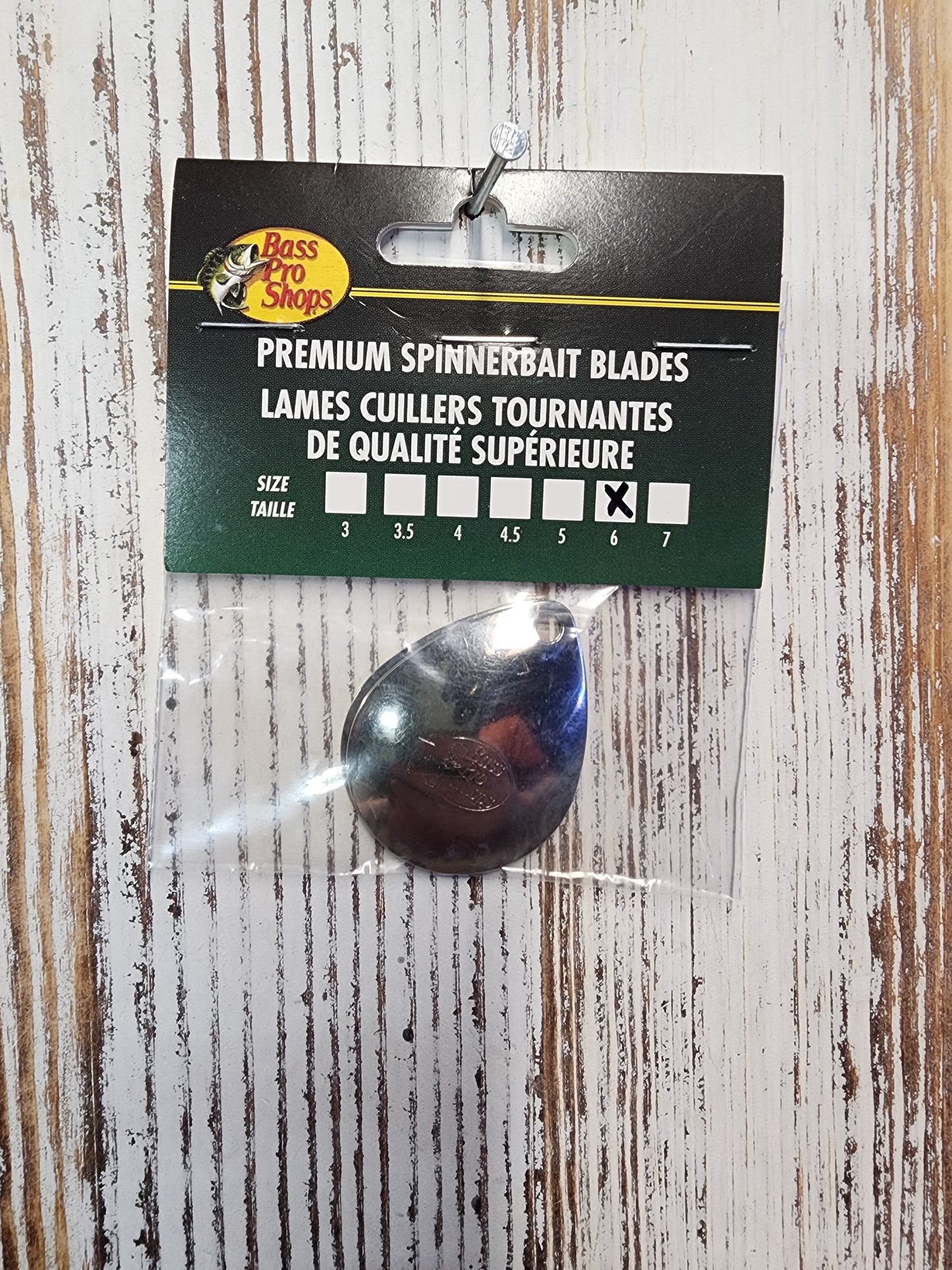 B.P.S. spinner blades #6 chrome