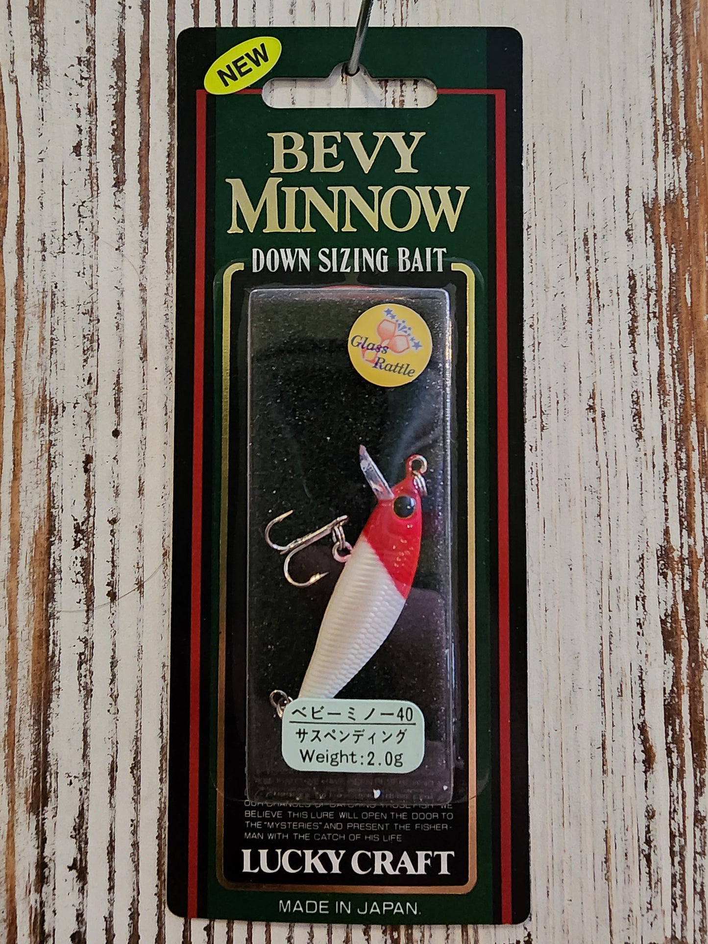 Lucky craft bevy minnow down size 2g