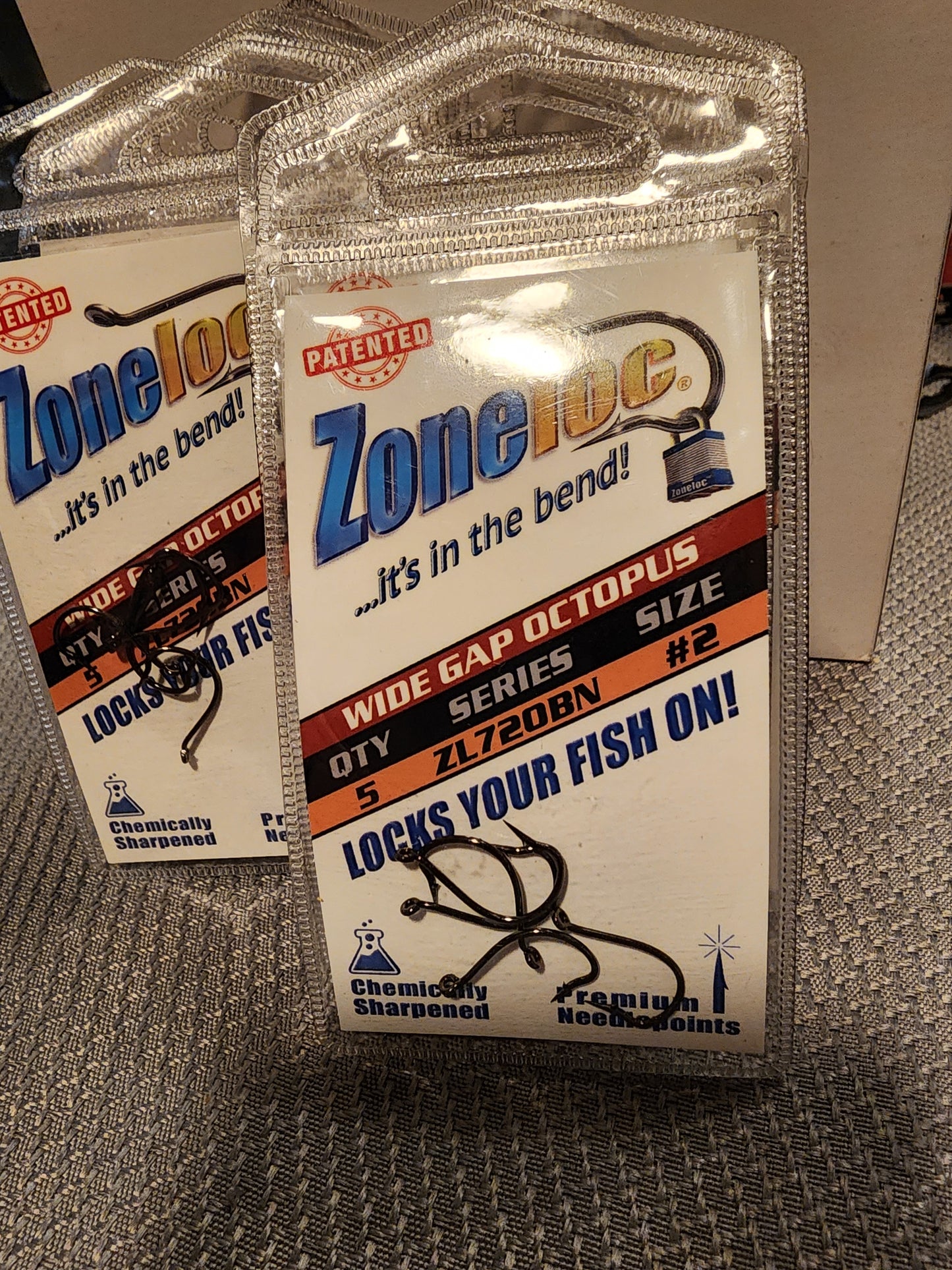 Zoneloc wide gap octopus hooks size #2 qty 5