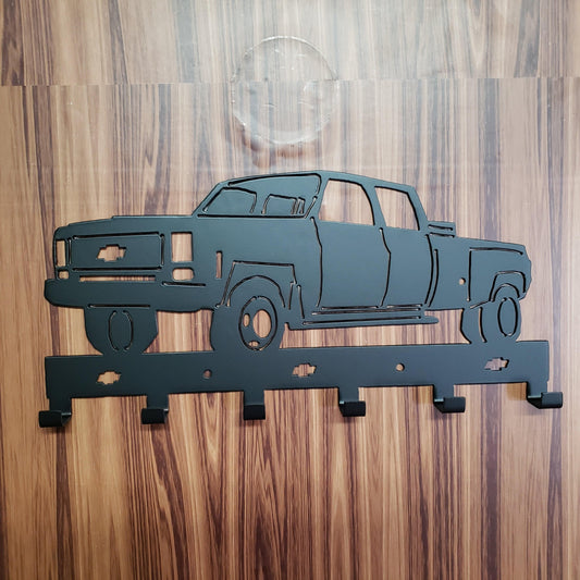 1974 Chevy C30 Dually Truck Keychain Rack – Steel Wall Mounted Classic Pickup Organizer