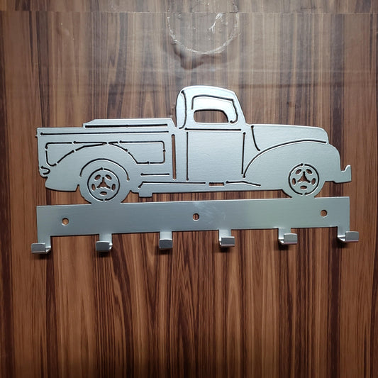 Classic Pickup Truck Key Hanger – Steel Wall Mounted Vintage Truck Organizer