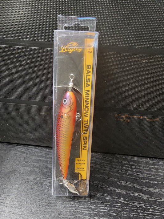 Bagley balsa minnow twin spin