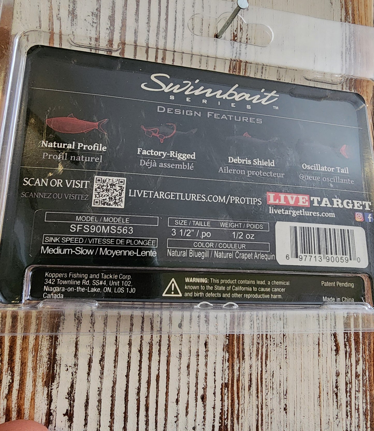 Live target swimbait [sunfish]