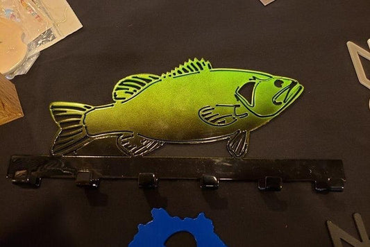 Large Mouth Bass Keychain Rack