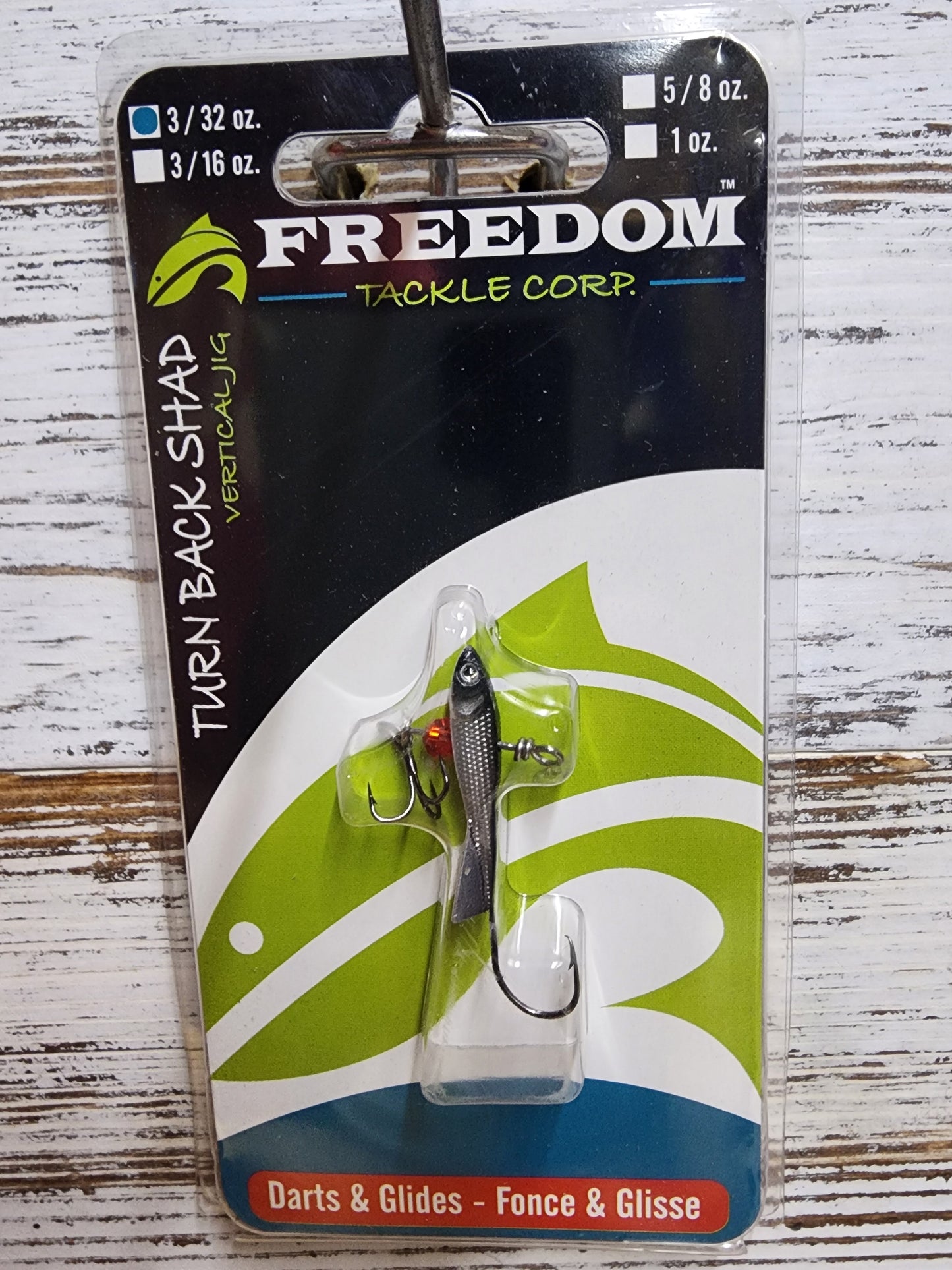 Turn back shad black/silver