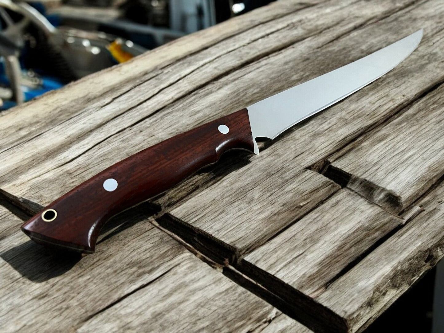 Handcrafted Rosewood Fillet Knife - Precision at 14.4